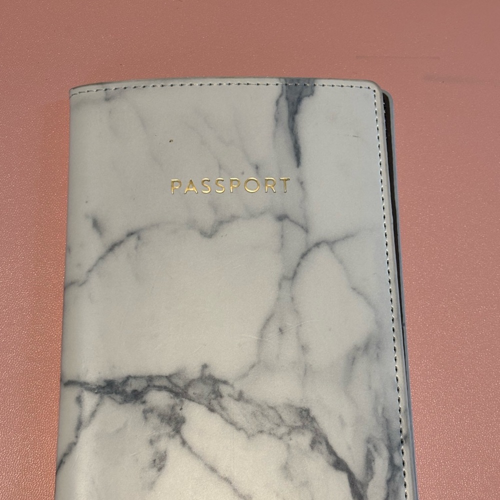Marble Passport Holder